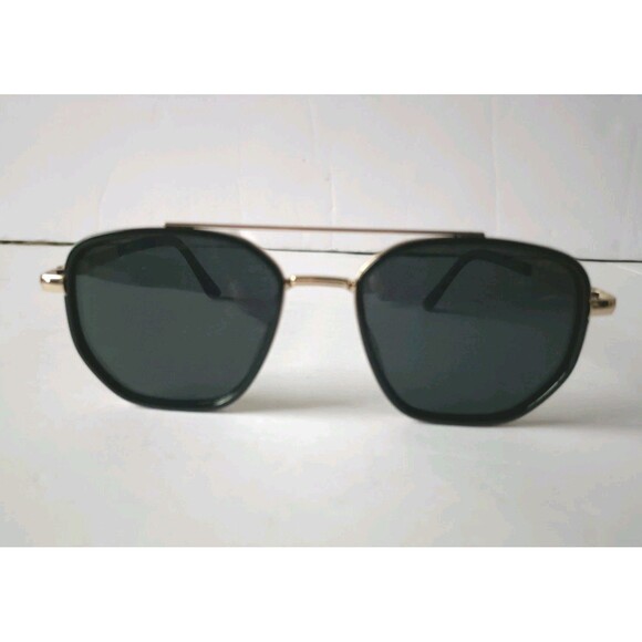 Aviator Sunglasses Polarized Gold Metal Square Frame Unisex - Picture 2 of 7